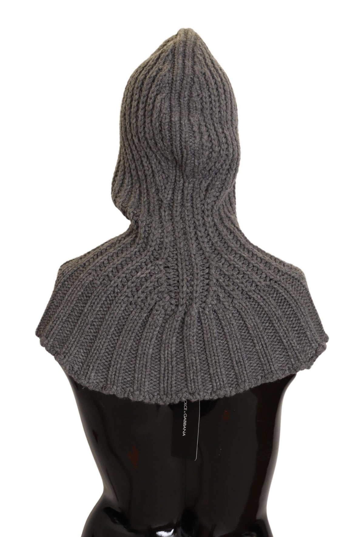 Elegant Cashmere Hood Scarf in Gray