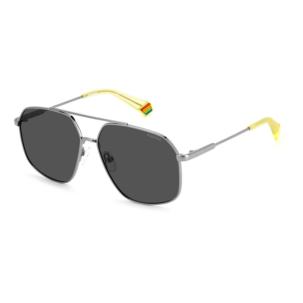 Gray Stainless Steel Stainless Steel Sunglasses