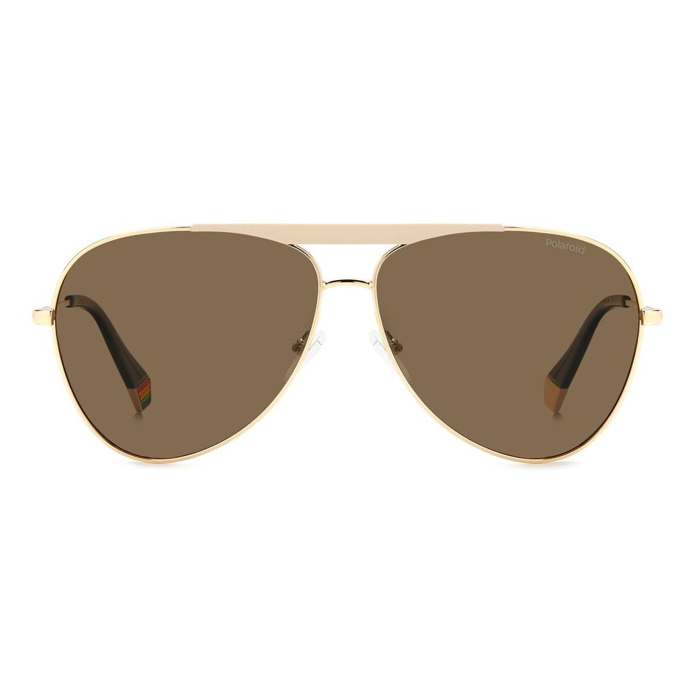 Gold Stainless Steel Stainless Steel Sunglasses