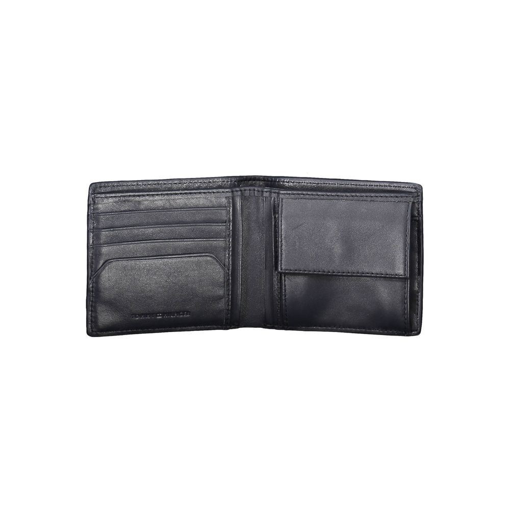 Blue Leather Men Wallet