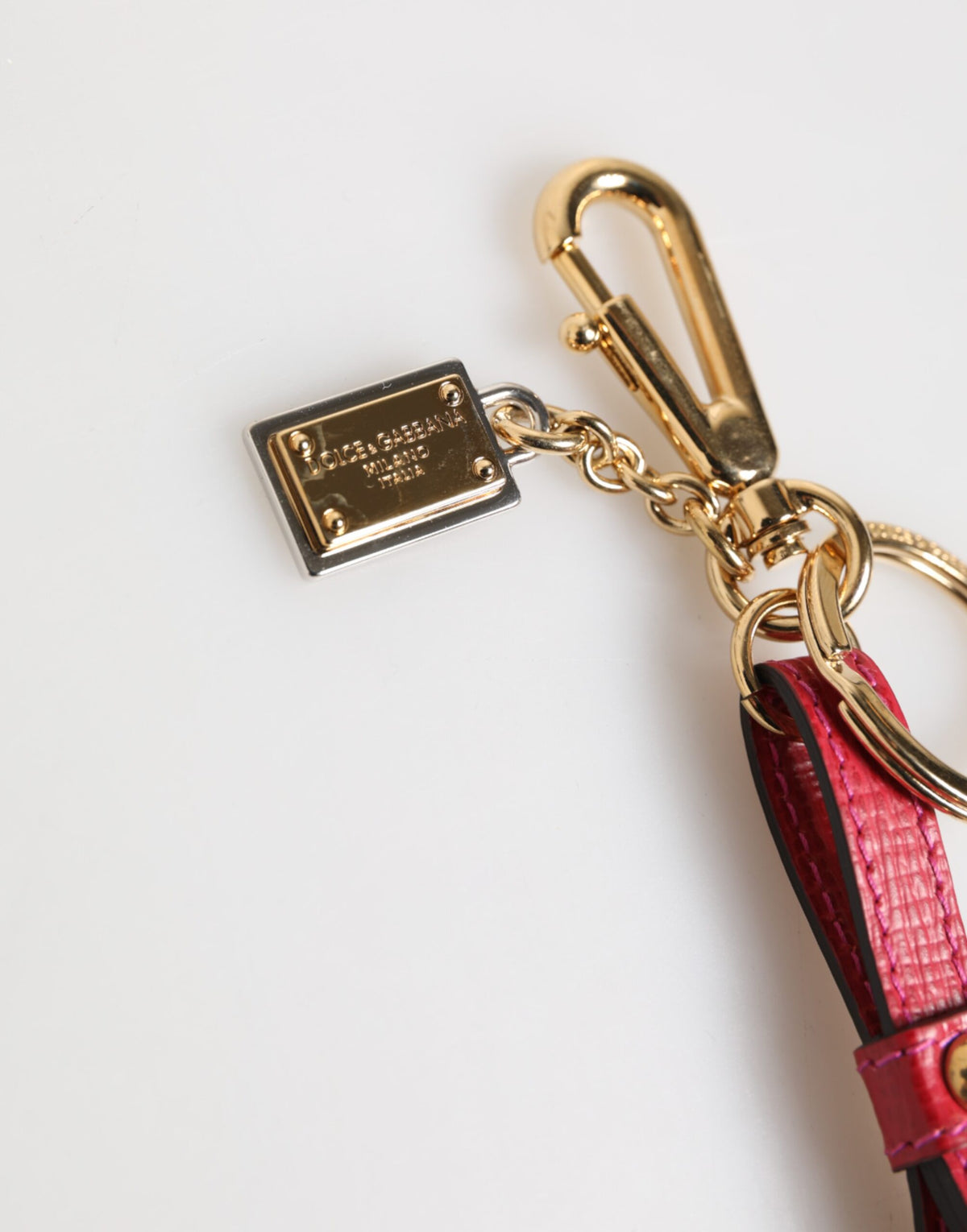 Red Yellow Mini Espadrille Style Charm Keychain Keyring