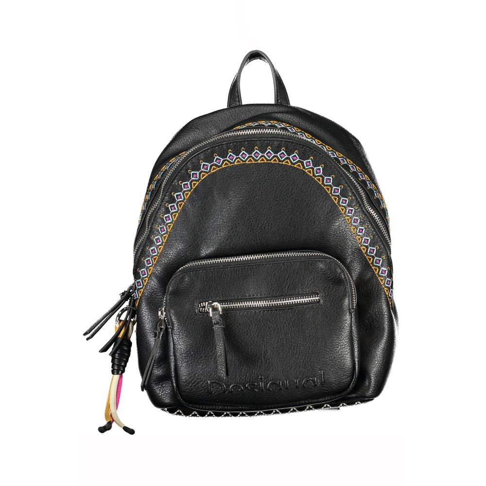 Black Polyethylene Backpack